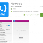 gntel flexmobile smartphone app bellen en gebeld worden via vast nummer