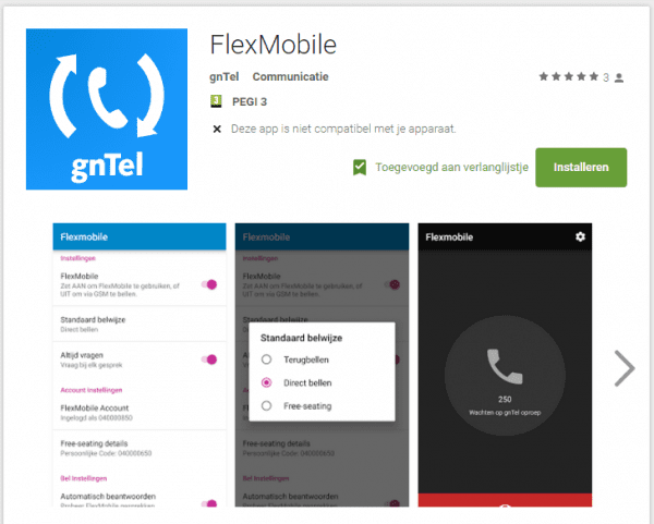 flexmobile gntel smartphone app