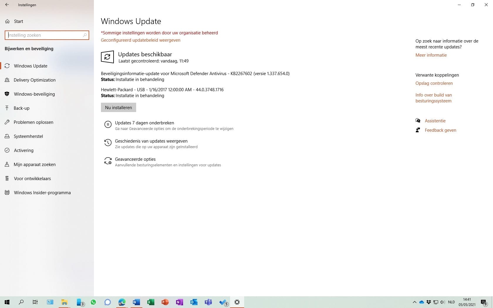 Windows updates installeren
