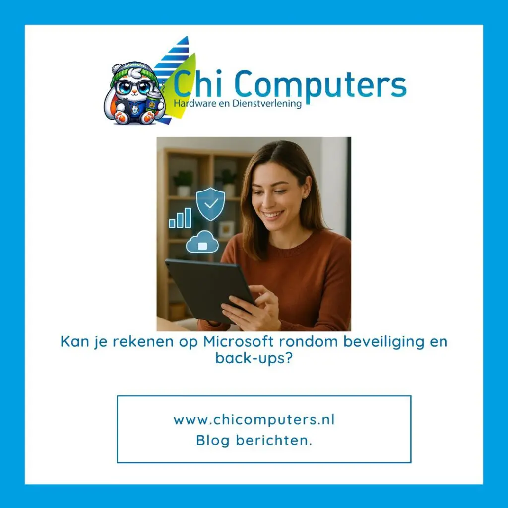 Kan je rekenen op Microsoft rondom beveiliging en back-ups